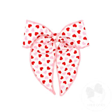  Medium Microfiber Heart Printed Bowtie w/ Twitsted Wrap and Whimsy Tails