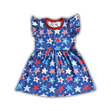  Red, White, and Blue Twirl Star Dress