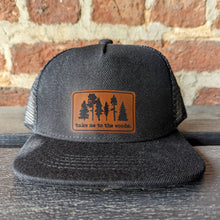  "Take me to the woods " Outdoor Adventure Trucker Hat Boys-Black
