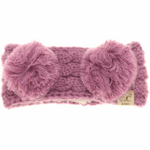  Kids Solid Double Pom Headwrap- New Lavender