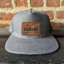  Charcoal Nature Lover Trucker Hat for Outdoor Summer Kids
