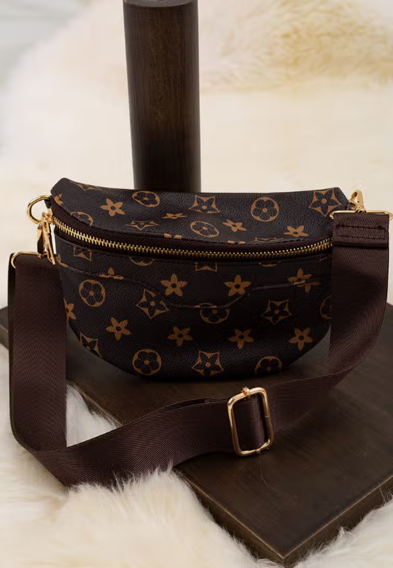 Brown Star Pattern Bag 