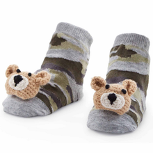 Rattle Toe Camo Bear Baby Socks