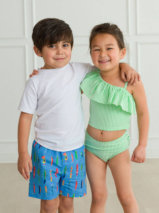 Gone Fishin Swim Trunks