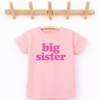 Big Sister Kids T-Shirt: Baby Pink