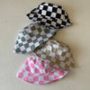 Kids Bucket Hat, Black Checkerboard