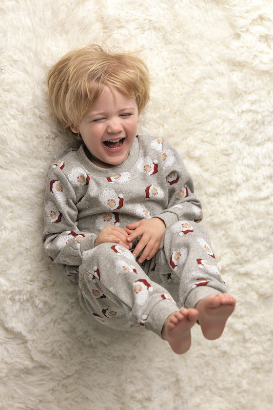 Gray Santa Two-Piece Jogger Set