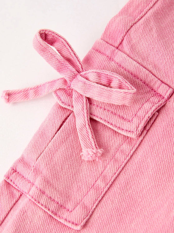 Pink Bell Bottom Jeans