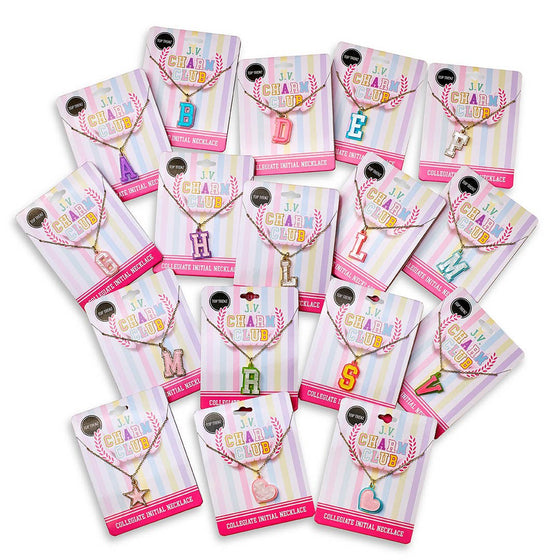 J.V. Charm Club Collegiate Charm Initial Necklace Kit