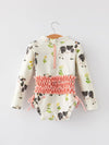 Cow Floral Girls Swimsuit