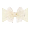 Baby Bling® Tulle FAB® soft nylon headband with tulle bow: Pleated Cherry