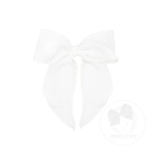  Medium Cotton gauze Bowtie Twisted Wrap & Whimsy Tail-white