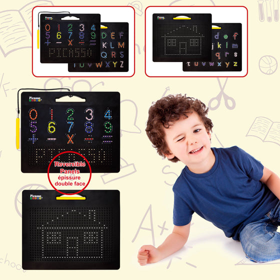 2PK 4-in-1 Magnetic Drawing Board Large Magnet Tablet Pad