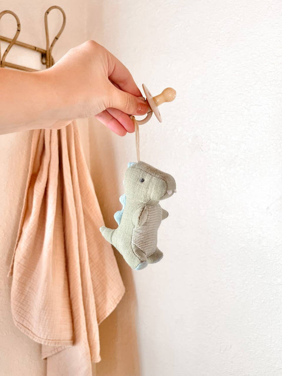 Bitzy Pal Natural Rubber Pacifier & Plush: Bow