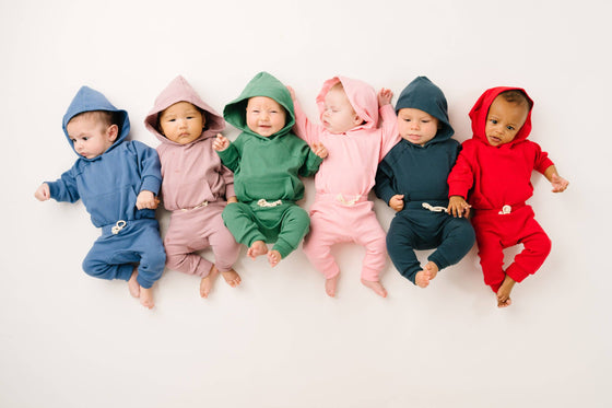 Navy Hoodie Romper Set