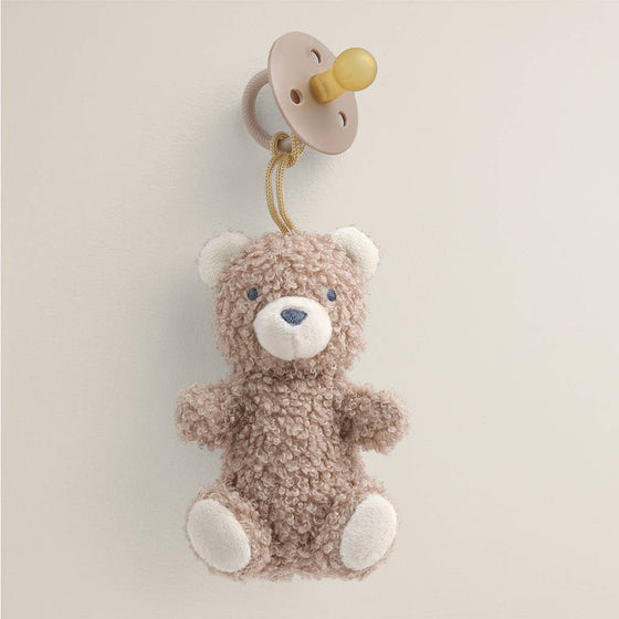 Bitzy Pal Natural Rubber Pacifier & Plush: Bow