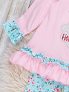 Festive Floral Santa Embroidered Outfit