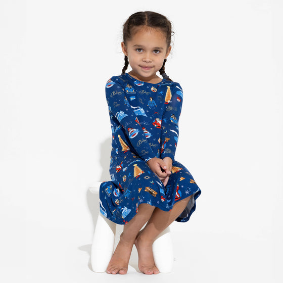 The Plr Express Bamboo Girls' Long Sleeve Dress