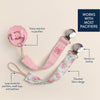 Itzy Clip™ - Fabric Pacifier Strap: Bow