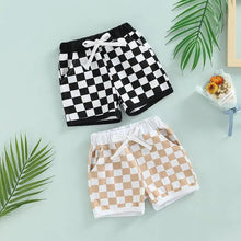 Black & White Checkered Shorts