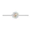 Flower Skinny headband: Mini Magnolia Ivory