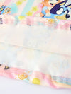 Bluey Rainbow Characters Print Girls Ruffle Dress