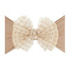 Baby Bling® Tulle FAB® soft nylon headband with tulle bow: Pleated Cherry