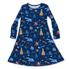 The Plr Express Bamboo Girls' Long Sleeve Dress