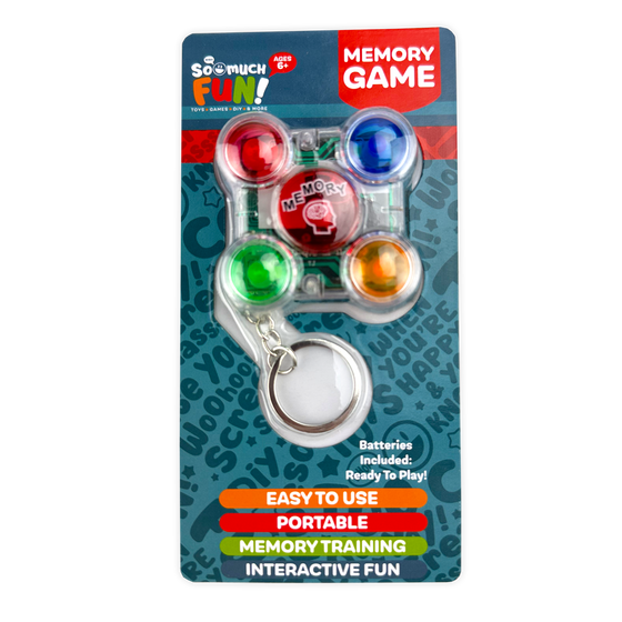 So Much Fun! Mini Memory Game Keychain