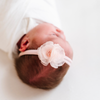 Flower Skinny headband: Mini Magnolia Rose Quartz