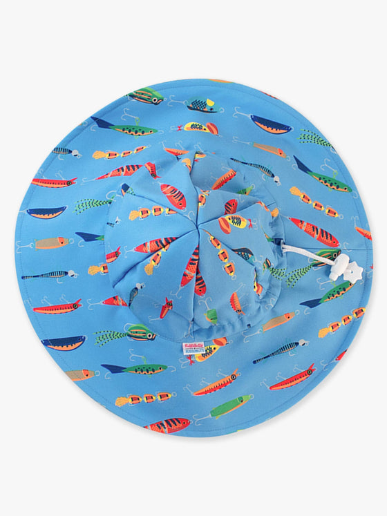 Kids Gone Fishin Sun Protective Hat