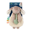 Itzy Lovey Bunny Plush with Silicone Teether Toy-Taupe Bunny
