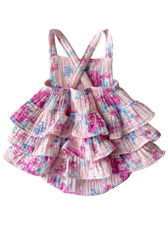 Muslin Ruffle Sunsuit, Garden Secrets