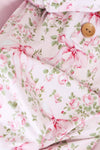 Bows in Bloom Newborn Baby Knot Gown & Hat Set | Pink