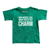 Who Needs Luck | Boys Vintage Wash St Patricks Day Shirt