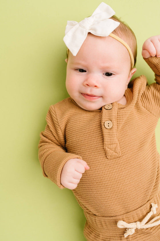 Toasted Almond Waffle Cozy Set