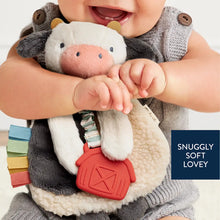  Itzy Lovey Plush with Silicone Teether Toy-Cow