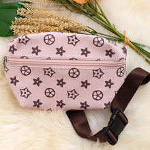  Light Pink Star Pattern Belt Bag Purse
