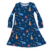 The Plr Express Bamboo Girls' Long Sleeve Dress