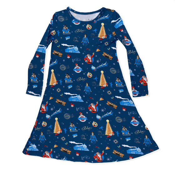 The Plr Express Bamboo Girls' Long Sleeve Dress