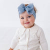 Baby Bling® Tulle FAB® soft nylon headband with tulle bow: Pleated Cherry
