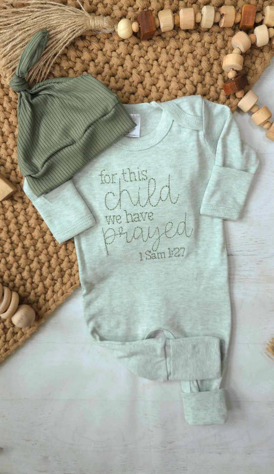 For This Child We Have Prayed Romper