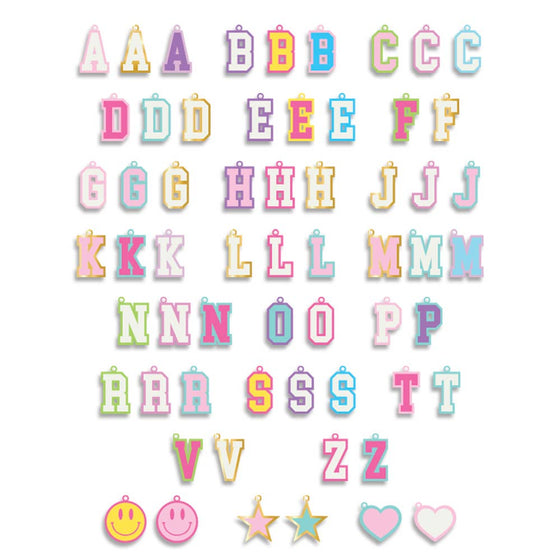 J.V. Charm Club Collegiate Charm Initial Necklace Kit