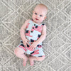 George Blue Flag Organic Coastal Coveralls 4th of July