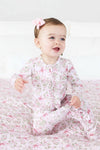 Bows in Bloom Ruffle Zipper Footie