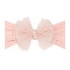 Baby Bling® Tulle FAB® soft nylon headband with tulle bow: Pleated Cherry