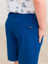 Boys Navy Hybrid Shorts: Navy