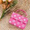 Pink Star Printed Crossbody with Chain