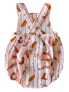 Muslin Retro Sunsuit, Baseball Game