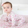 Bows in Bloom Ruffle Zipper Footie